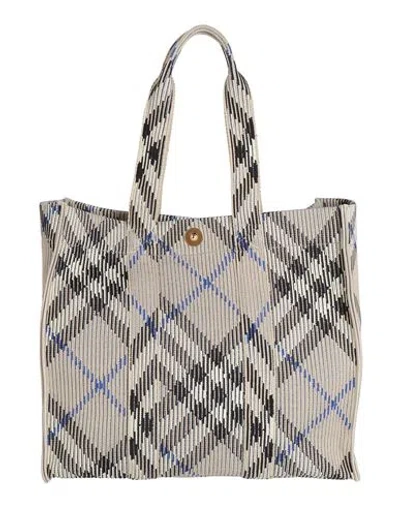 Burberry Prorsum Woman Handbag Grey Size - Polyamide, Cotton, Polyurethane