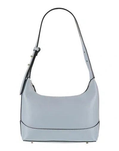 Elleme Woman Shoulder Bag Sky Blue Size - Leather