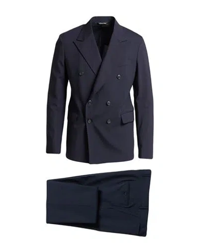 Brian Dales Man Suit Midnight Blue Size 42 Polyester, Wool, Elastane In Blue