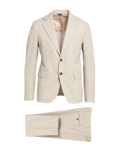 Brian Dales Man Suit Beige Size 40 Wool, Polyamide, Silk In Pink