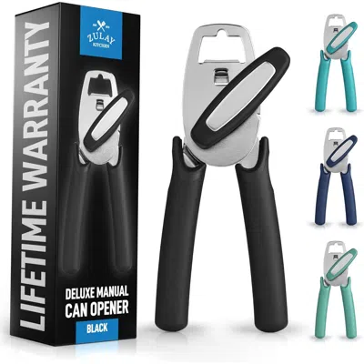 Zulay Kitchen Heavy Duty Stainless Steel Manual Can Opener Ergonomic Soft Grip Handles In Multi