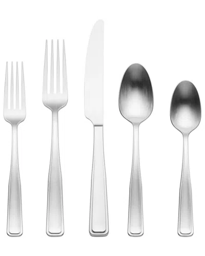 Oneida Reid Vintage-style Satin Tumbled 20-piece Flatware Set