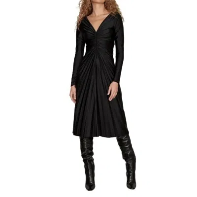 Delfi Collective Francesca Midi Dress In Black In Black