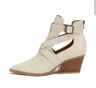 Yellow Box Women's Canoly Cut-out Bootie In White