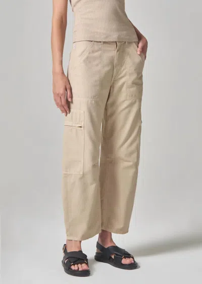 Citizens Of Humanity Marcelle Low Slung Easy Cargo In Sand In Neutral