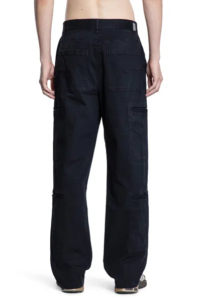 Represent Man Black Trousers In Black