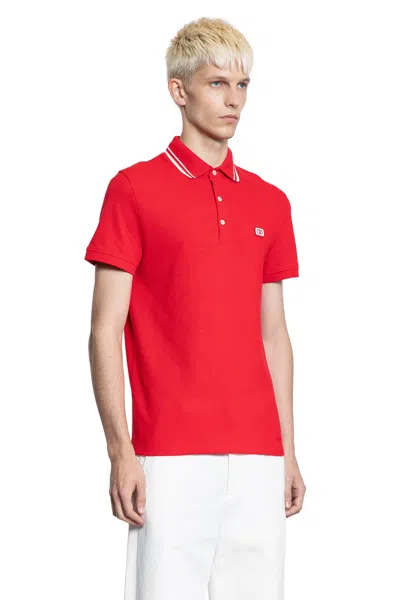 Valentino Garavani Polo Shirt With Signature Vlogo In Red