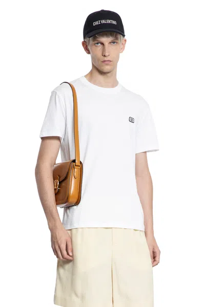 Valentino T-shirt With Vlogo Signature Patch In White