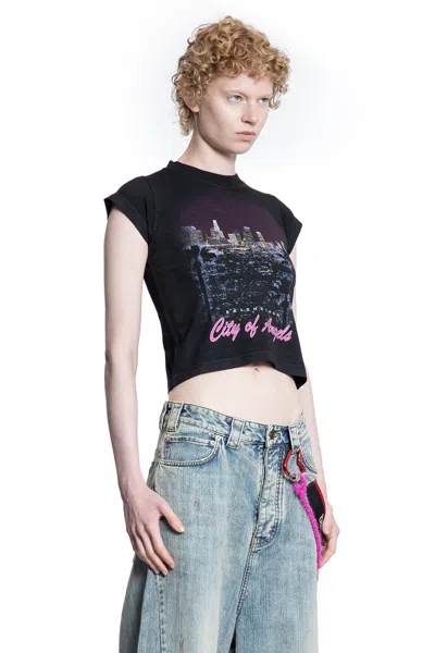 Balenciaga City Of Angels Graphic-print T-shirt In Black