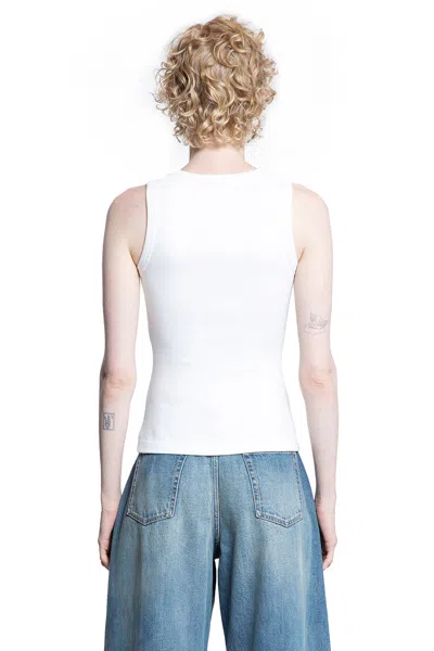 Alexander Mcqueen Mcqueen Placket Tank Top In White
