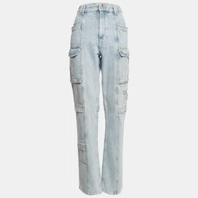 Pre-owned Isabel Marant Blue Denim Cargo Jeans L Waist 34"