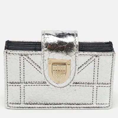 Pre-owned Dior Ama Gusset Card Holder