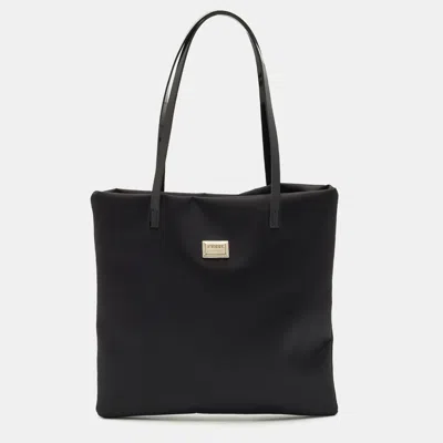 Pre-owned Gianfranco Ferre Black Nylon Flat Tote