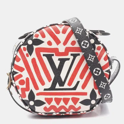 Pre-owned Louis Vuitton Crafty Boite Chapeau Souple Shoulder Bag Monogram Red In Black