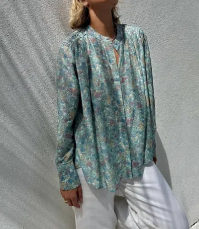 Sundays Floral Alfie Shirt In Blue