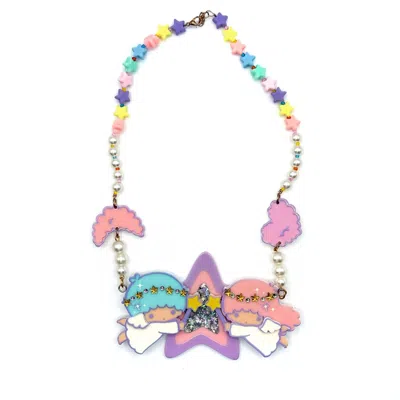 Irregular Choice Hello Kitty Soft & Magic Sight Necklace In Purple Multi