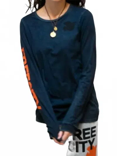 Free City Artists Wanted Longsleeve Tee In Deepspace Sunfade