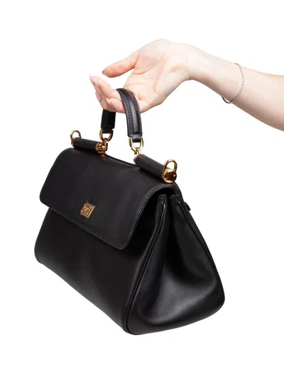 Dolce & Gabbana My Sicily Handbag In Plongé Calfskin