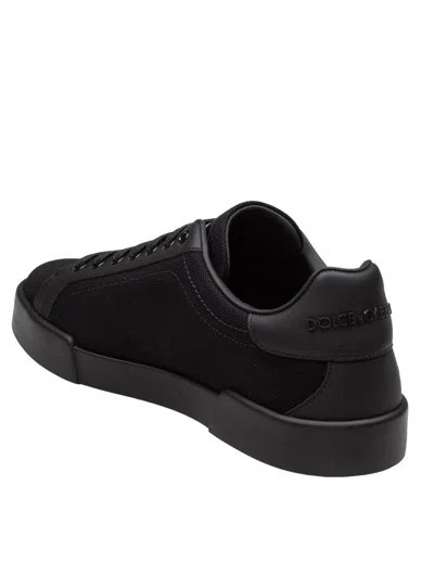 Dolce & Gabbana Sneakers With A Logo Patch In Black