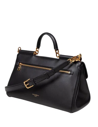 Dolce & Gabbana My Sicily Handbag In Plongé Calfskin