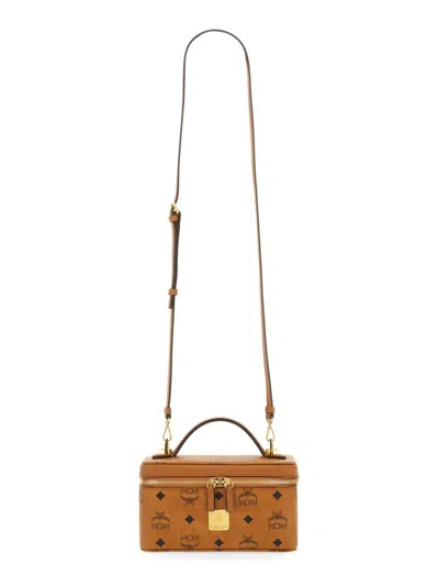 Mcm Printed Canvas Rockstar Vanity Case Handbag