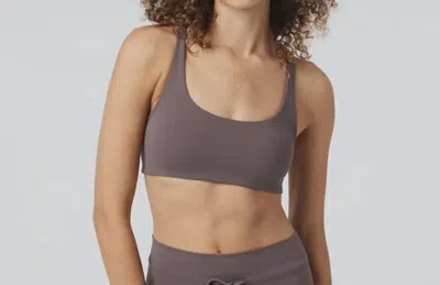 Vuori Yosemite Bra In Chocolate In Gray