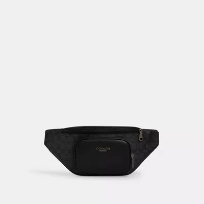 Coach Outlet Racer Small Belt Bag In Signature Canvas