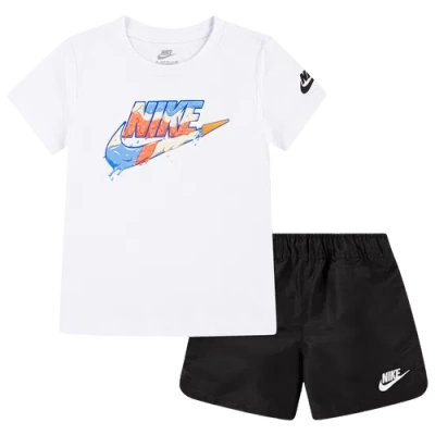 Nike Boys   Futura Ice Cream Woven Short Set In White