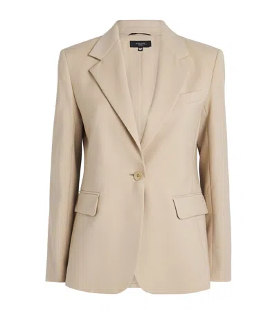 Weekend Max Mara Virgin Wool Blazer In Neutral