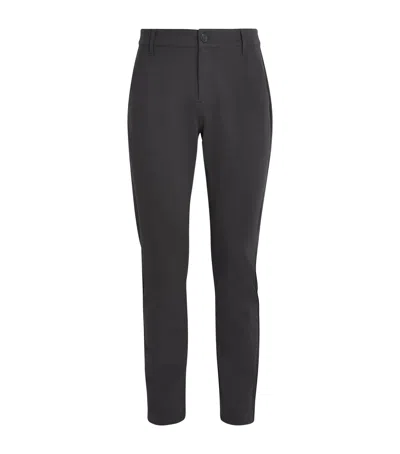 Paige Stretch Stafford Trousers In Blue