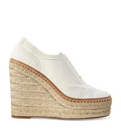 Ralph Lauren Calf Leather Barlowe Wedge Espadrilles 110