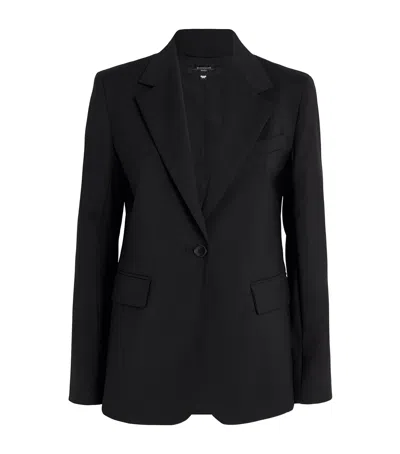 Weekend Max Mara Virgin Wool Blazer In Black