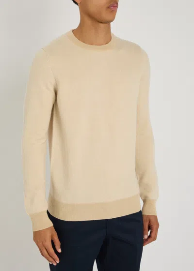 Aurélien Mélange-knit Cashmere Jumper In Pink