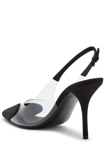 Alaïa Coeur 90 Suede Slingback Pumps