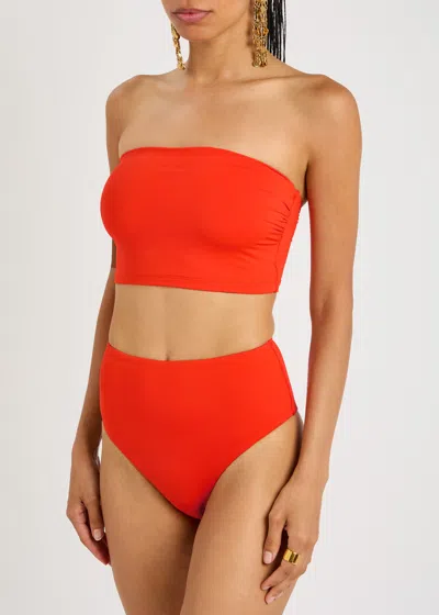Bondi Born High Rise Bikini Bottoms In Orange