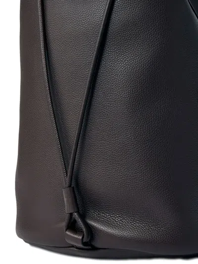 The Row Joe Pebble-grain Drawstring Backpack