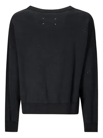 Maison Margiela Sweatshirt With Handwritten Logo In Black