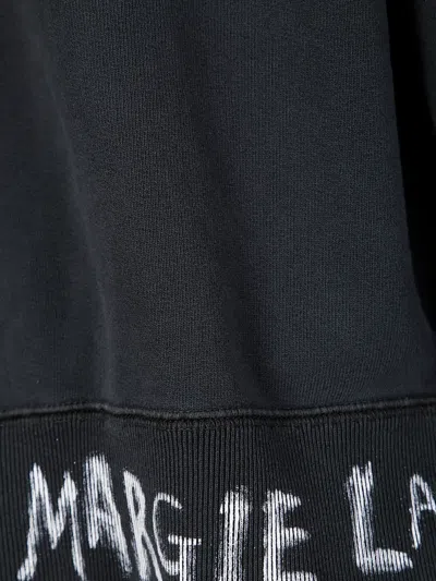 Maison Margiela Sweatshirt With Handwritten Logo In Black