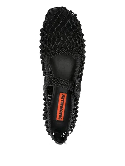 Simon Miller Leather Ballet Flats In Black