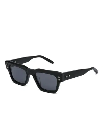 Akoni Square-frame Sunglasses In Black