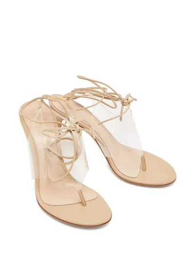 Pre-owned Gianvito Rossi 90mm Leather-lace Sandals