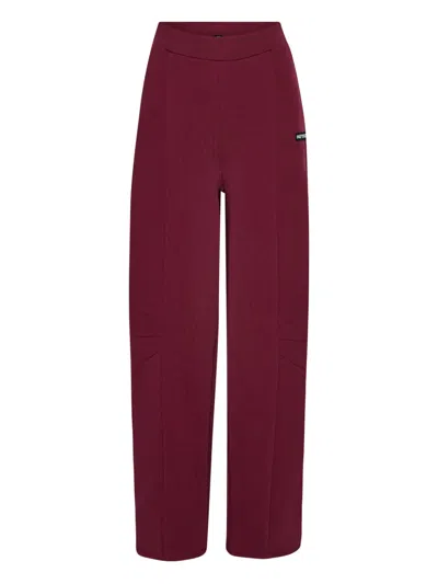 Rotate Birger Christensen Elasticated Track Pants In Burgundy