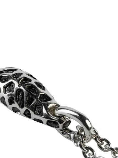 Parts Of Four Diamond Teardrop Necklace In Metallic