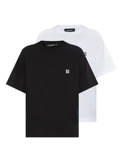 Dsquared2 Short-sleeved T-shirt Two-pack In Multi