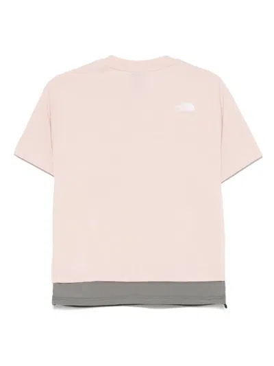 The North Face Logo-embroidered T-shirt In Pink