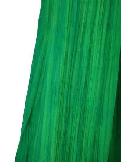 Bianco Levrin Tie-dye Stripe Dress In Green