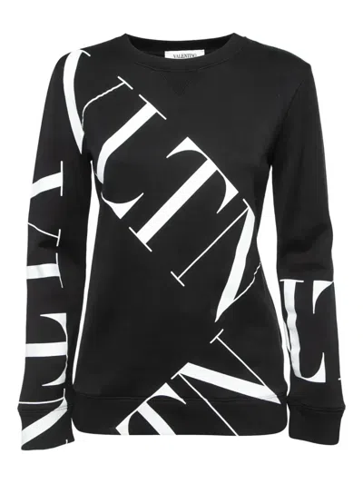 Pre-owned Valentino Diagonal Logo Sweatshirt