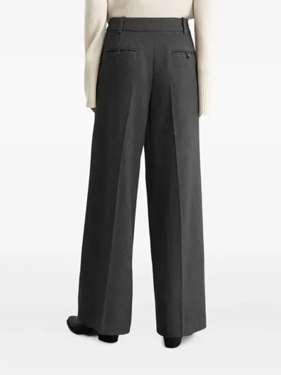 Marc O'polo Pressed-crease Tailored Trousers In Brown