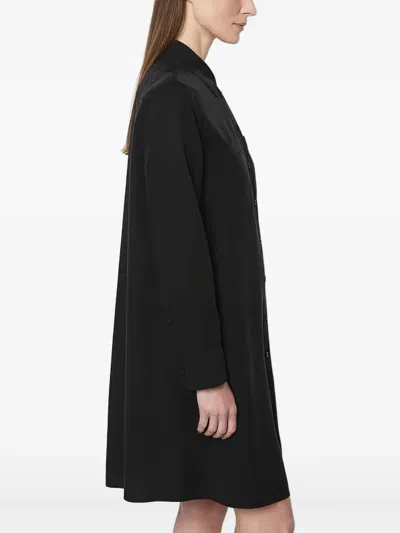 Marc O'polo Button-up Shirt Mini Dress In Black