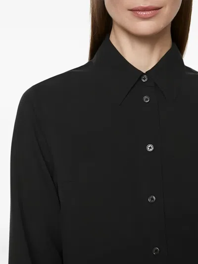 Marc O'polo Button-up Shirt Mini Dress In Black